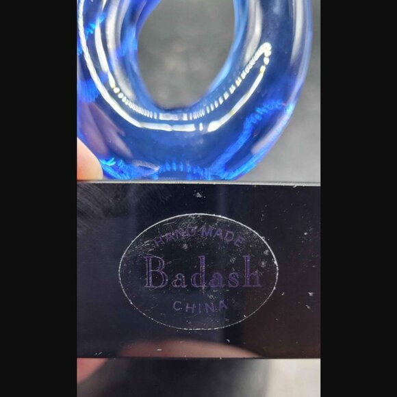 Handmade Badash Murano Style Blue Entangle Centerpiece - Picture 4 of 8